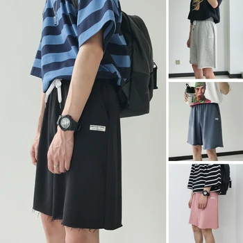 

2019 Spring And Summer New Chinese Style Men Comfortable High Quality Sports Solid Color Cotton Loose Casual Large Size Shorts
