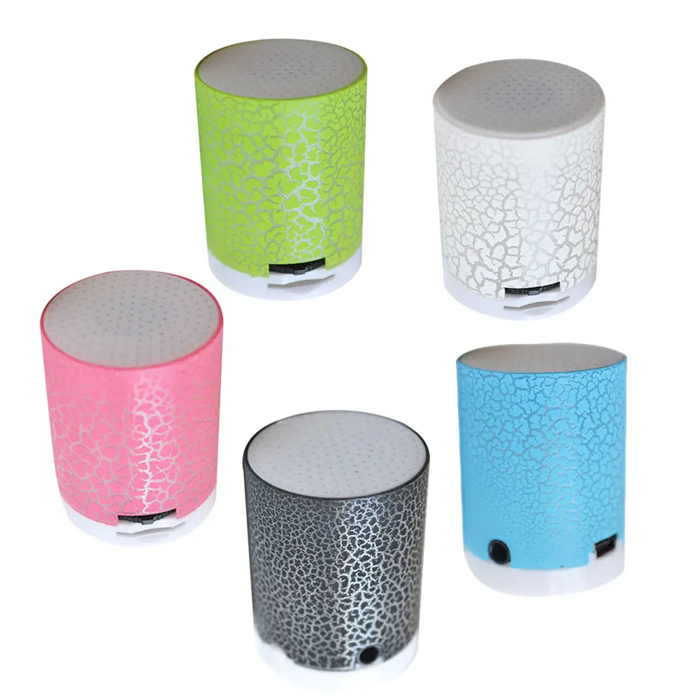 

Mini Wireless Speakers With TF Card Colorful Remote LED Night Light for PC Laptop For Phone Portable Desk Stereo Speaker