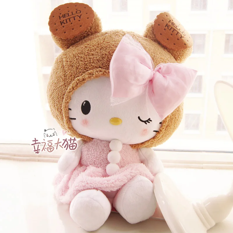 

holiday sale birthday gift super cute lovely sweet cookies cat plush doll pillow stuffed toy 1 pc a lot