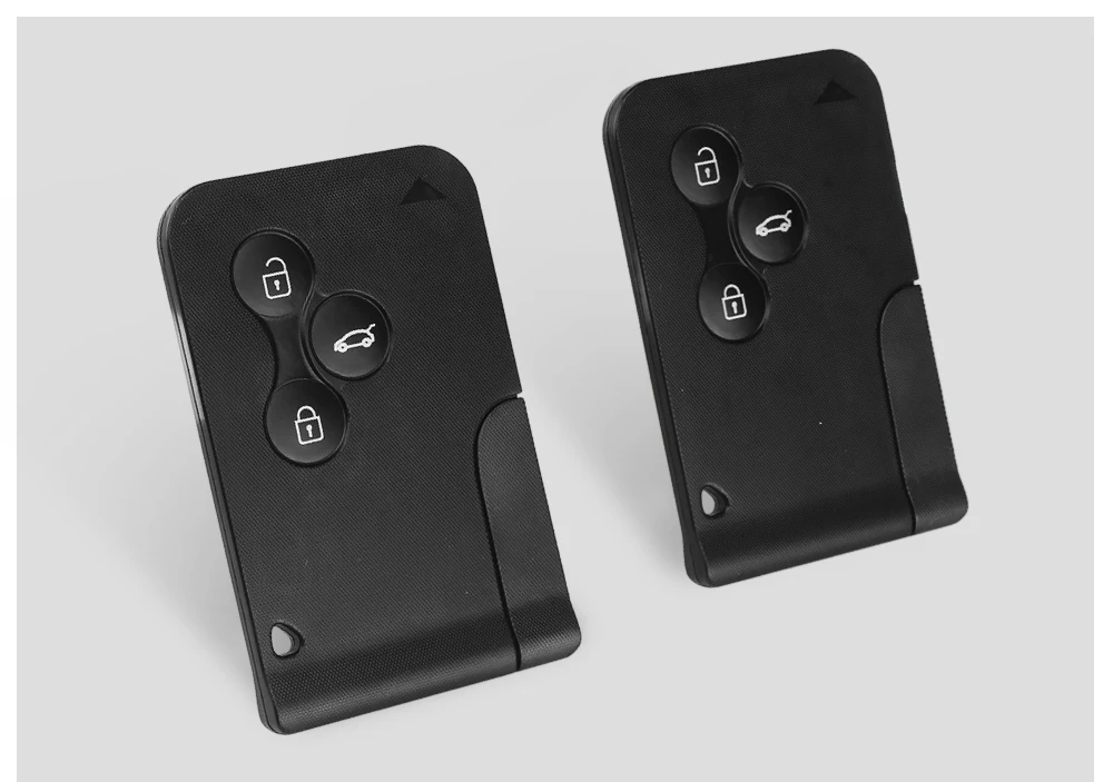 KEYYOU 10x дистанционный ключ для автомобиля, 3 кнопки, запасной ключ для карты, чехол для Renault Clio Megane Grand Scenic