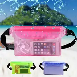 Водонепроницаемая пляжная сумка для плавания, кредитница для телефона, прозрачная поясная сумка