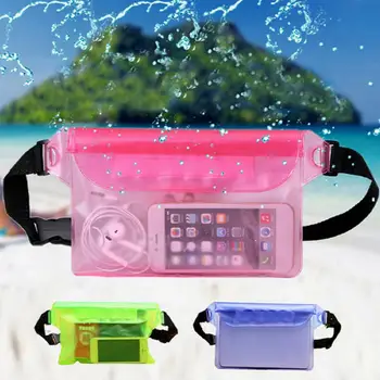 

Waterproof Swimming Beach Waist Bag Phone Cards Pouch Transparent Fanny Pack