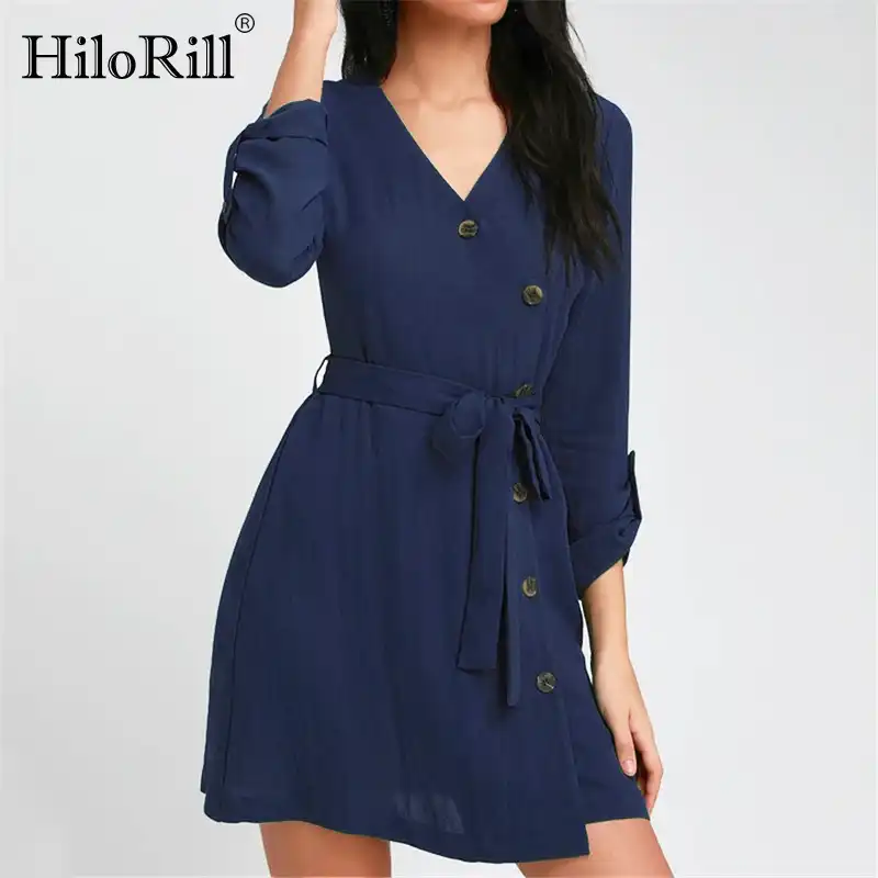 ladies v neck dresses