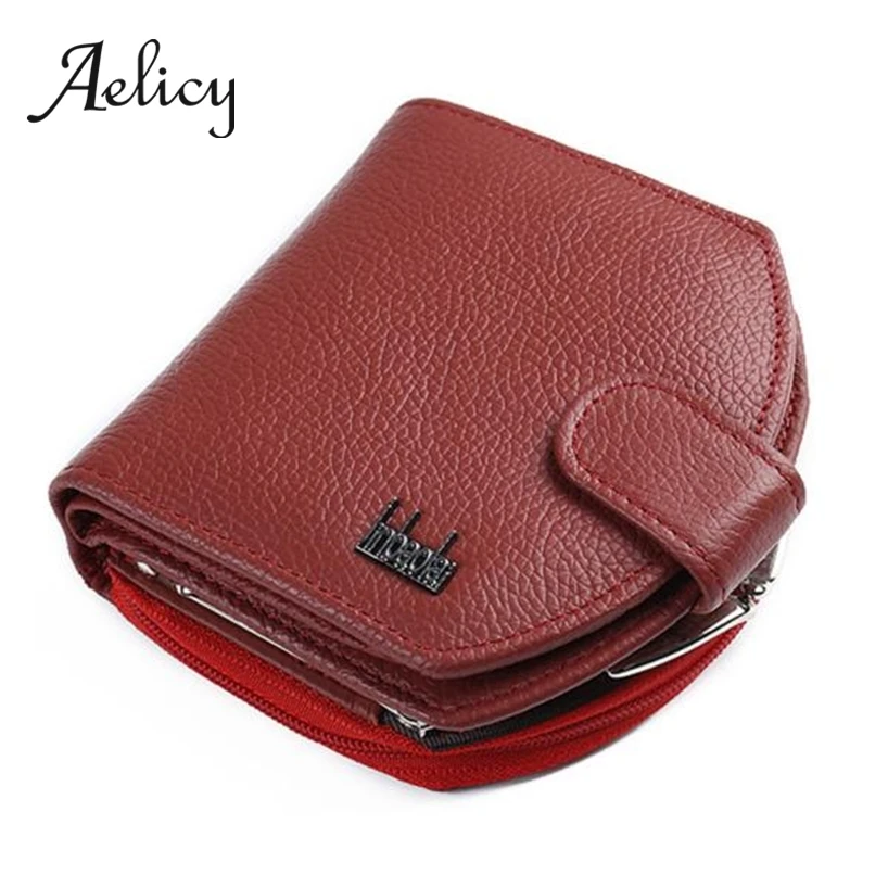 Aelicy женские кошельки короткий фирменный дизайн Мужской Ретро стиль небольшой