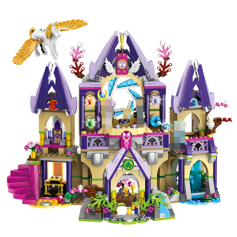 

Compatible with Lego Elves 41708 Bela 10415 809pcs Skyra's Mysterious Sky Castle Figure building blocks Bricks toys for children