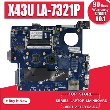 

Laptop motherboard PBL50 LA-7321P E450 CPU For Asus K43U X43U System Board Main Board Mainboard Card Logic Board Tested Well