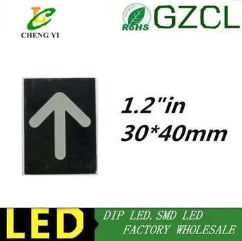 

10pcs free shipping 1.2inch red Arrow LED Display 1.2" 1.2in digital tube 30*40mm red indicator lights