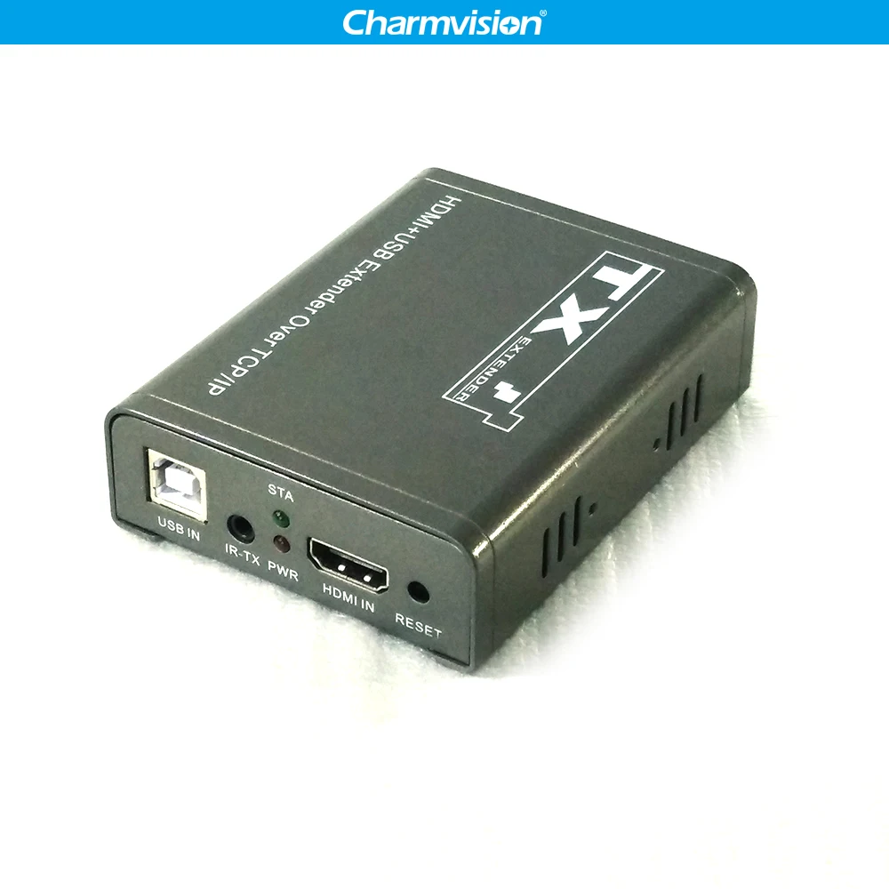 Charmvision IP KVM-120HU 120 м IP KVM USB HDMI удлинитель по TCP IP с ИК-пультом LAN IP KVM расширение USB Беспроводная мышь клавиатура