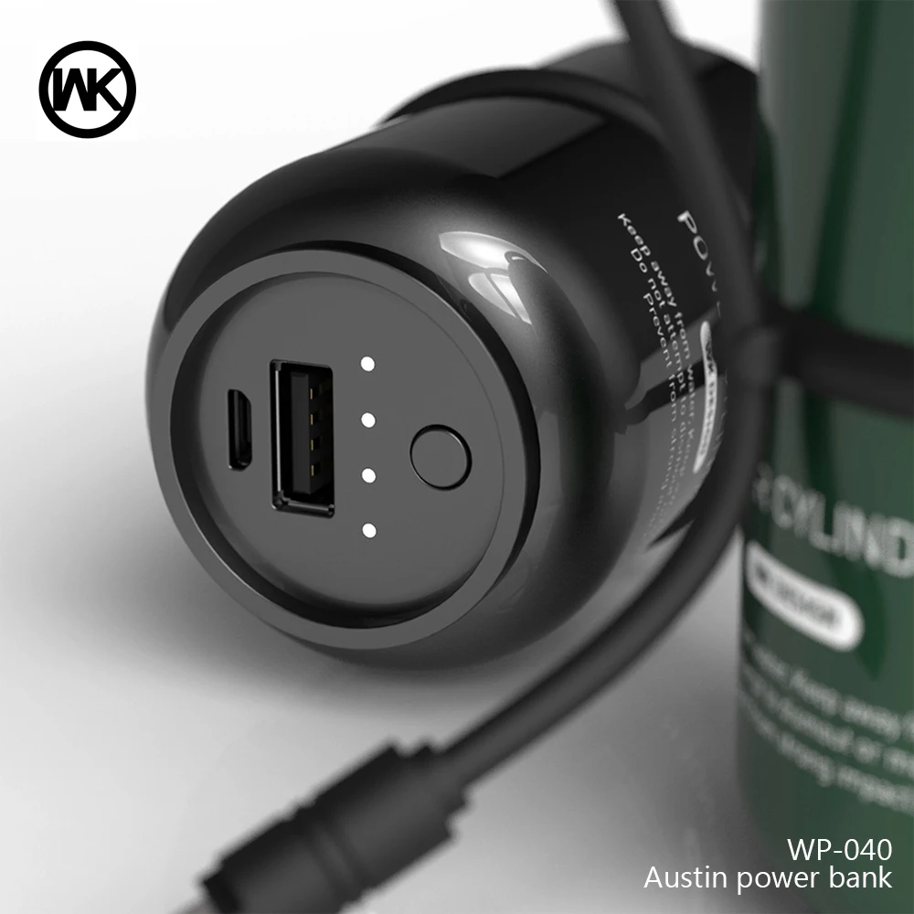 WK DESIGN Portable Power Bank 10000mAh USB Powerbank External Charger Battery Pack for iPhone X Samsung Note 8 Bateria Externa