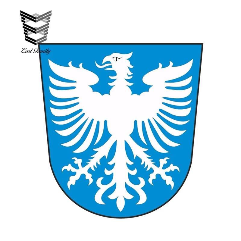 EARLFAMILY 13 سنتيمتر x 11.9 سنتيمتر Schweinfurt ألمانيا معطف من الأسلحة ل الوفير محمول اللوحي خوذة الباب صائق للماء سيارة ملصقات