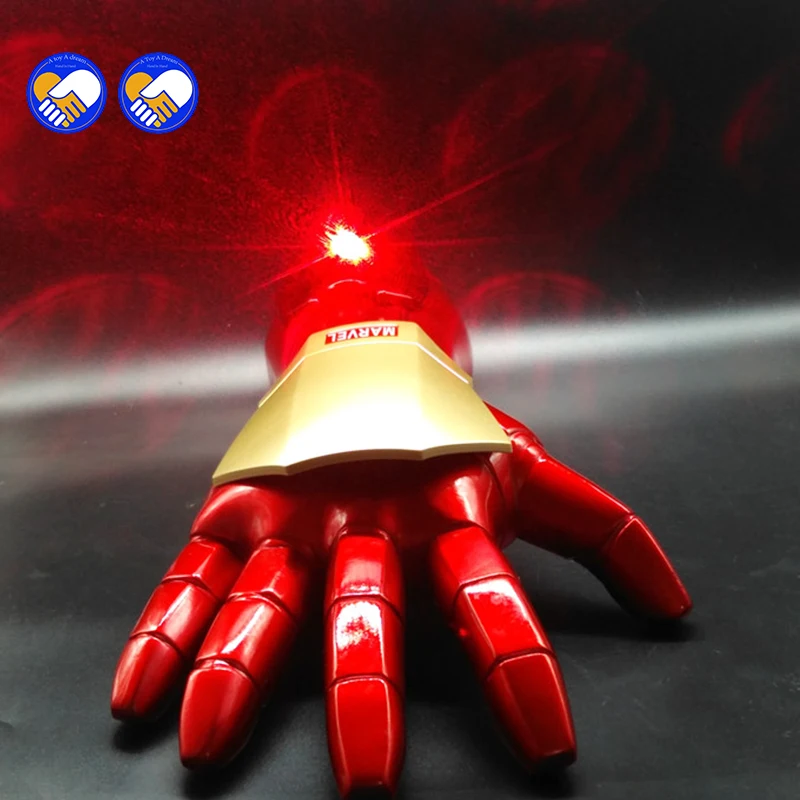 

Thanos Gloves Cosplay Wearable 1:1 Iron Man Luminous Hand Toy with laser cosplay prop model Avengers LED Gloves PVC Toys