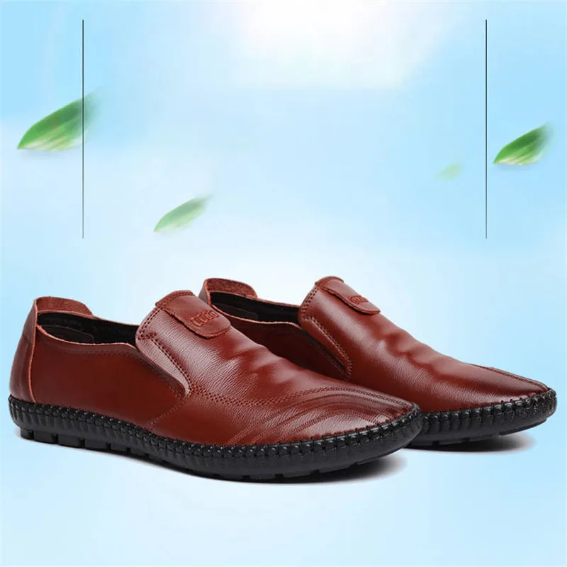Итальянская мужская обувь повседневная Роскошная брендовая летняя Мужские Кожаные Мокасины легкие дышащие мужские мокасины кроссовки
