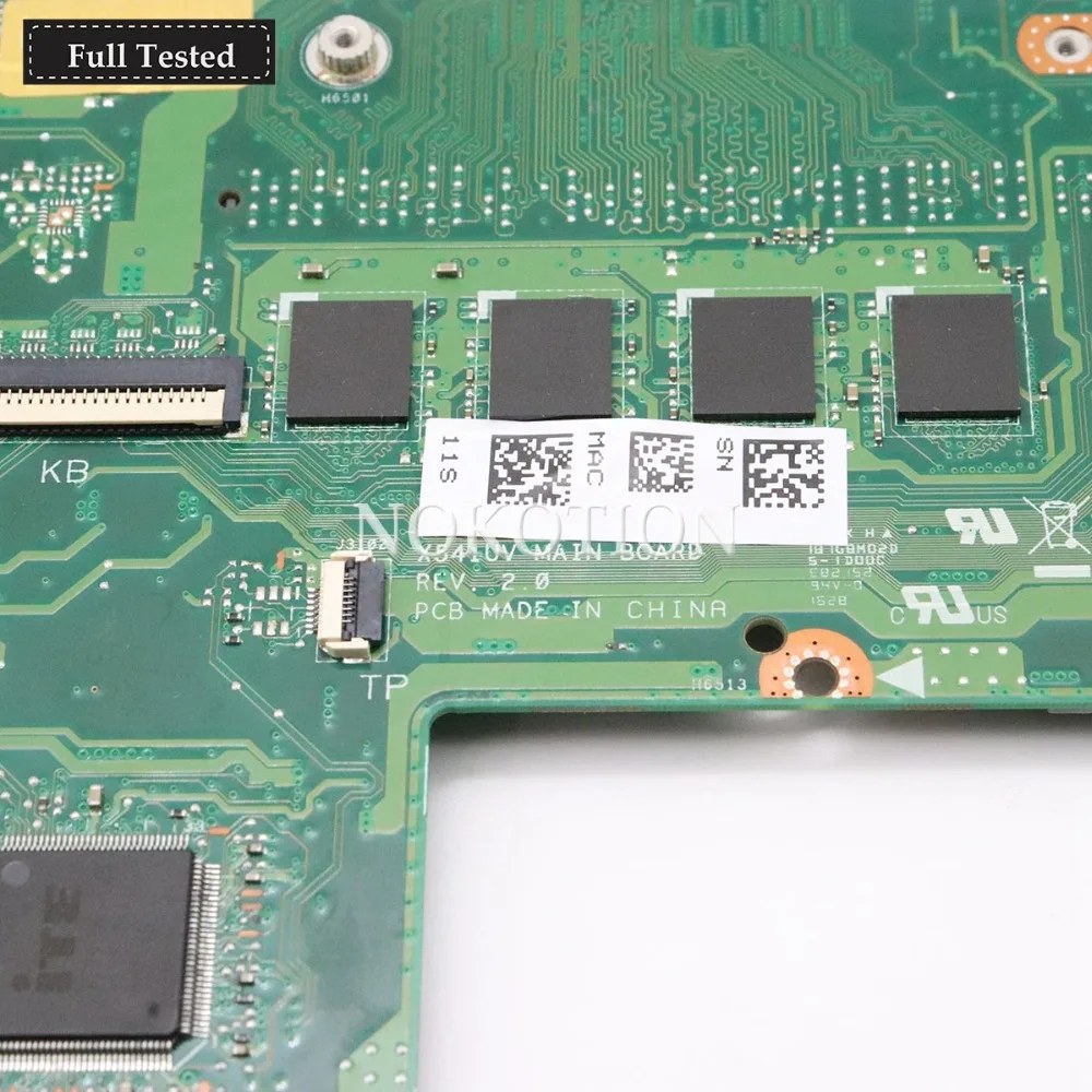 NOKOTION X541UV MAIN board For ASUS Chromebook X541UVK X541UA laptop