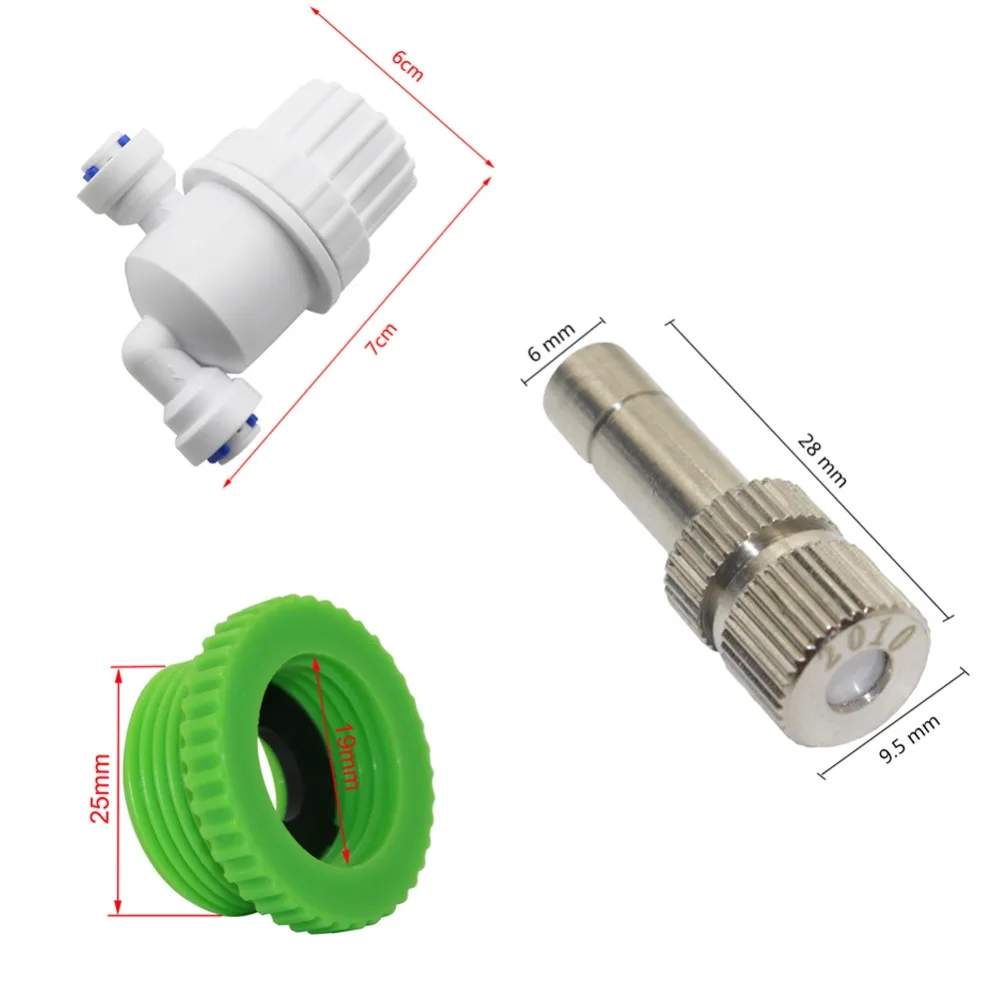 DIY Сад капельного орошения системы низкого давления запотевания Набор насадок 5 м ПУ трубки микро-фильтр с блокировкой скольжения тройники