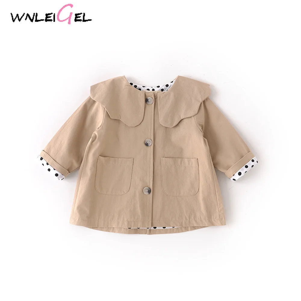 

WLG Baby girl jackets girls spring autumn coats toddler casual solid jacket kids coats new autumn children jackets