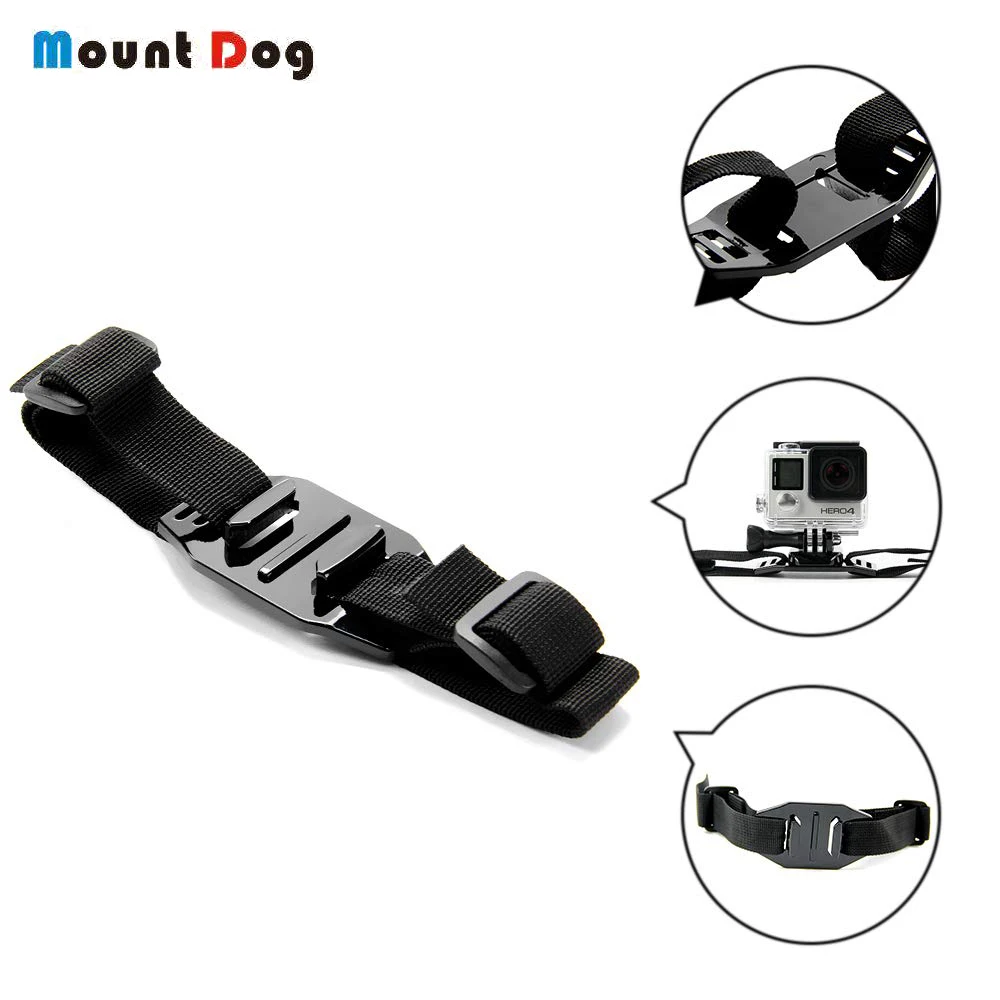 

Go pro Helmet Strap Remoter Strap Band for GoPro Hero 7 6 5 4 3+ 3 Hero Session 5 Black Action Camera Accessory Kit