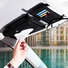 Автомобильная коробка для салфеток солнцезащитный козырек многофункциональная тканевая открытка-коробка упаковка оригинальные кожаные очки зажим держатель для автомобиля аксессуары для укладки