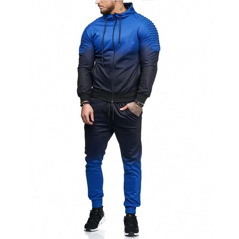 Tracksuit Hoodies Sport Suit Running Men Set  (9)