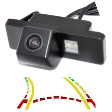CCD Intelligente Dinamica Traiettoria Tracce Videocamera vista posteriore per NISSAN Juke QASHQAI/Geniss/Pathfinder/X-TRAIL di Sole