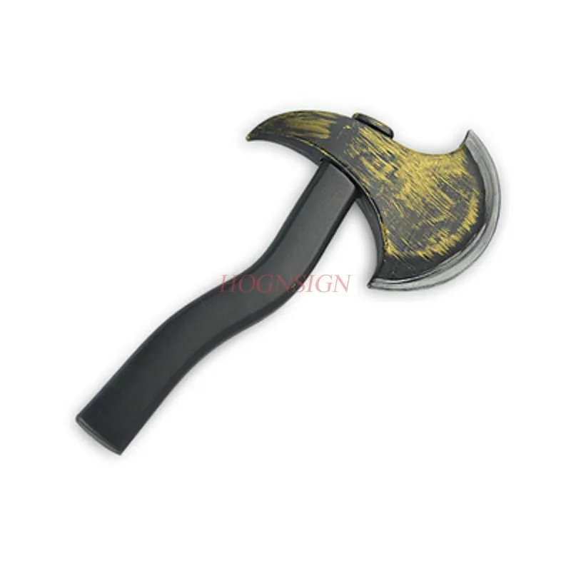Realistic PU Hatchet Halloween Fancy Dress Prop Decoration Short Axe Chopper