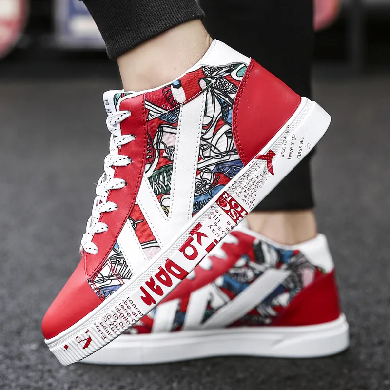 

Fashion Products Breathable Stretch Sock Shoes Mens Autumn Sneakers High Top Brand Men Casual Shoes