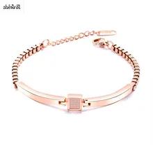 Браслет из розового золота, браслет из нержавеющей стали, известная марка ювелирных изделий, женский браслет, ювелирные изделия из нержавеющей стали, Женский Pulsera Acero