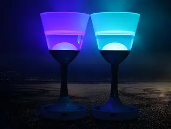 

[Seven Neon]Fahion 2.4G Mi-Light AC85-265V 3W RGBW/WW Color Changing Rechargeable LED RGBW Lamp night decoration cup light