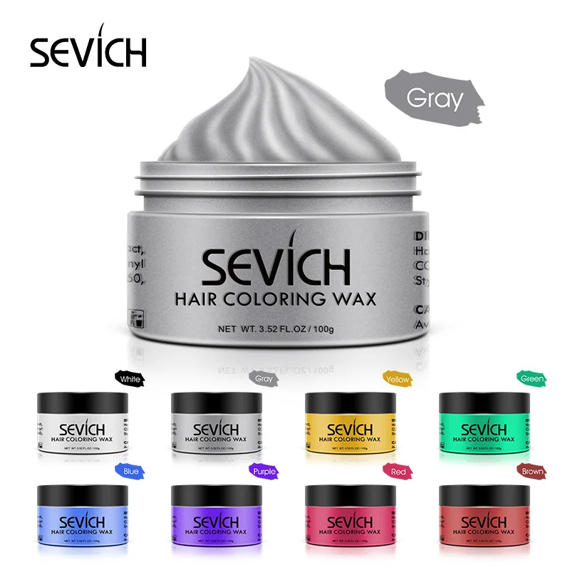 

Disposable Hair Color Wax Unisex Styling DIY Mud Molding Paste Dye Cream Hair Gel For Hair Coloring Styling Tool 100g TSLM2