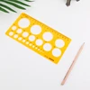 1 Pc K Resin Circles Geometric Template Ruler Stencil Drawing Measuring Tool Students New Design ► Photo 2/6