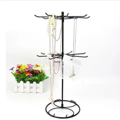 

41cm 3style Rotary Jewelry Display Stand Holder Earring Display Iron Frame Necklace Holder Accessories Base Storage Dro 1pc C173