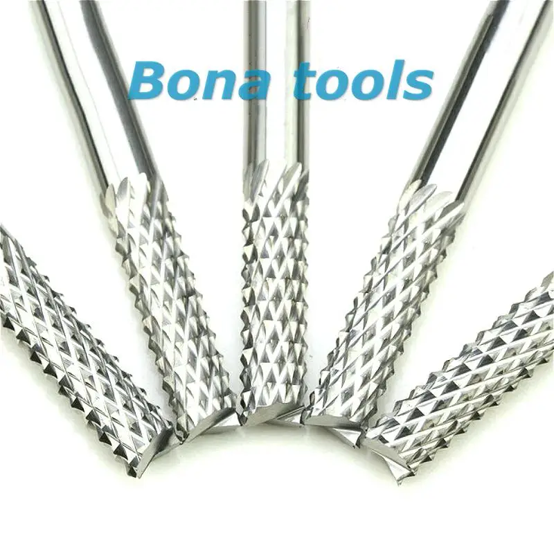 6*22mm Corn Teeth End Mill Milling Cutter CNC Bits PCB Circuit HDF Fiber Glass 6*22mm Corn Teeth End Mill Milling Cutter CNC Bits PCB Circuit HDF Fiber Glass