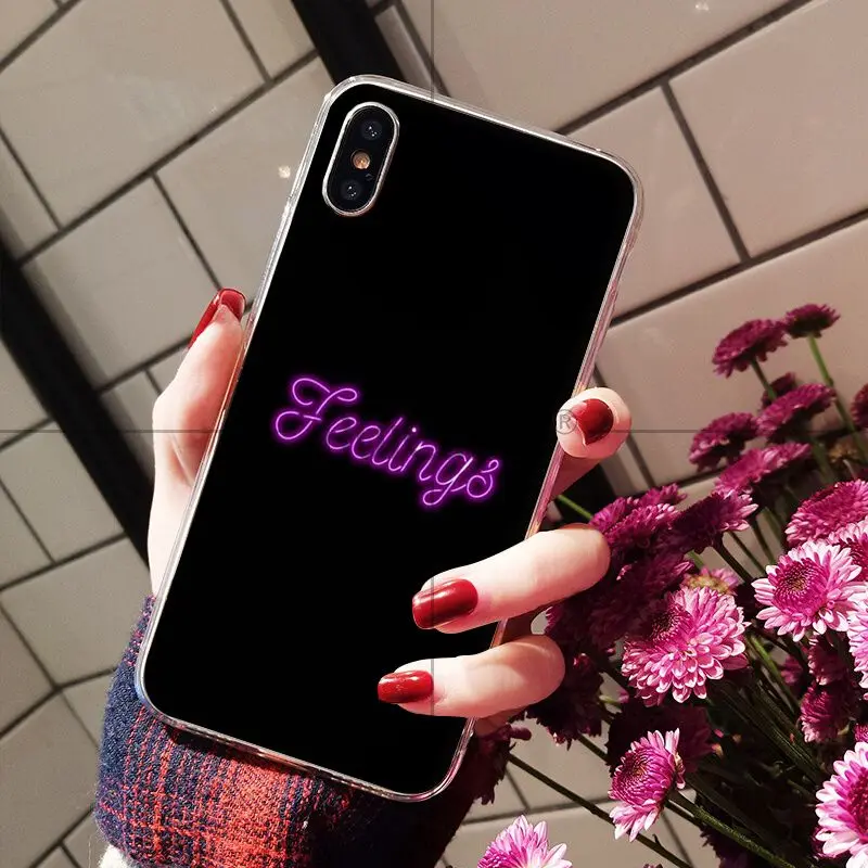 Black background fluorescent small pattern font neon