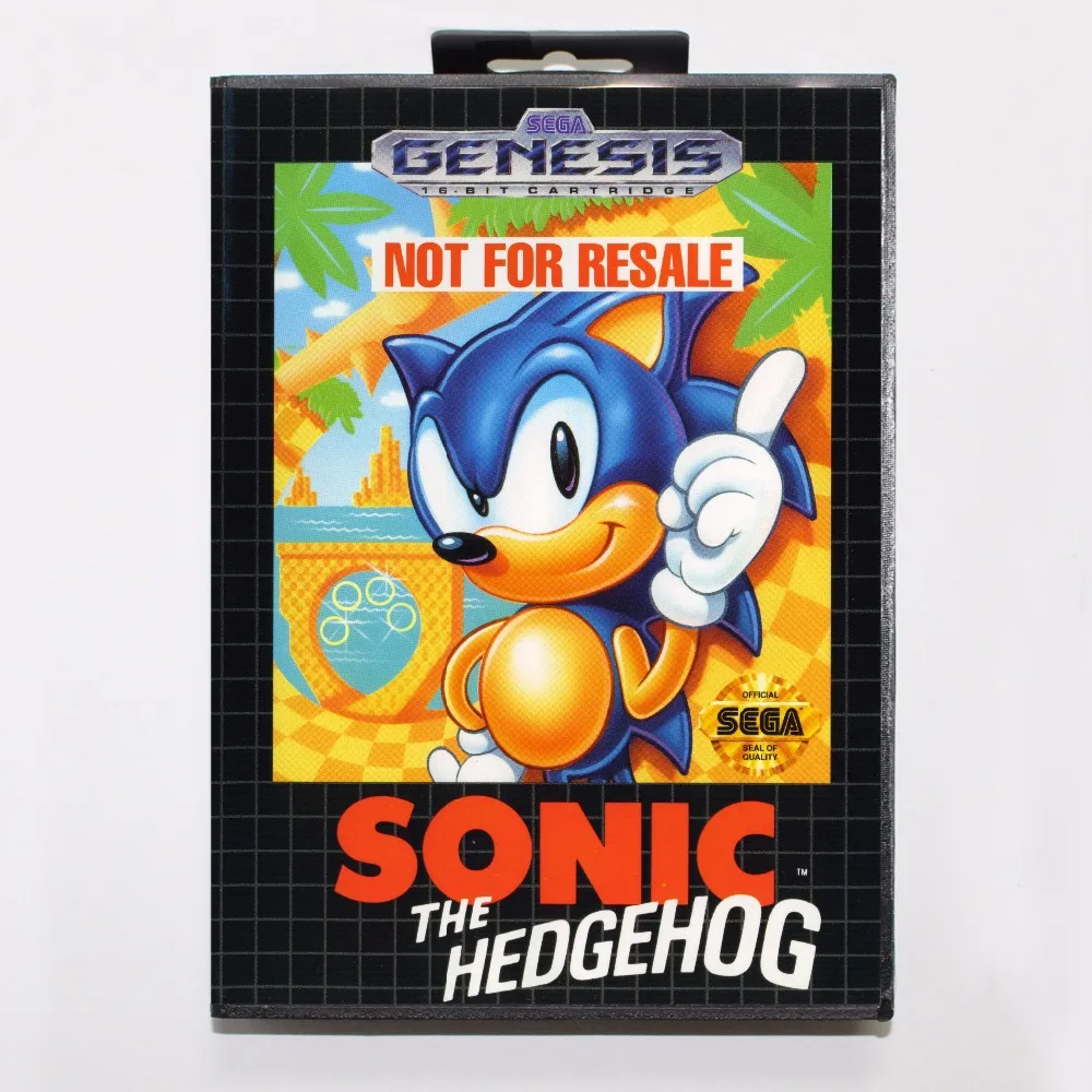 Звуковая Классика (aka Sonic зубная щётка подборка) игровой картридж 16 бит MD