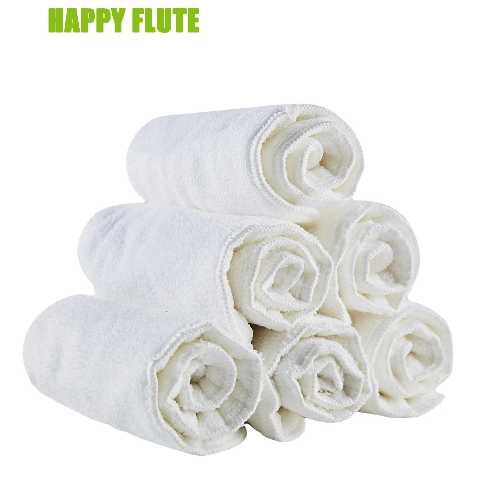 

10pcs 100% Microfiber Insert, 2 and 3 Layers Washable Reuseable Baby Cloth Nappies, Suitable for all Diaper Cover