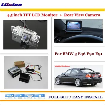 

Liislee For BMW 3 E46 E90 E91 - Car Rear Camera + 4.3" TFT LCD Screen Monitor = 2 in 1 Back Up Parking System