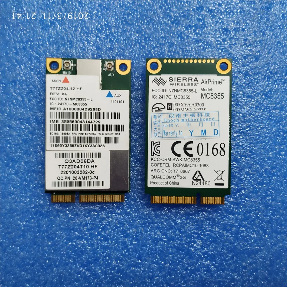 Открыл Gobi3000 MC8355 3g gps WWAN карта 60Y3257 Mini PCI-e HSPA EVDO для Thinkpad E430 L420 T420 T430 T520 T530 X220 X230 X1