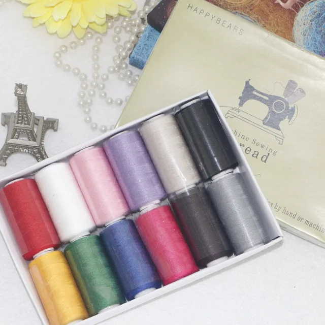 High Quality DIY Thread,Hand/Machine sewing Thread 12 colors per setin