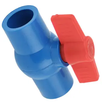 

25mm Inner Dia Red Control Lever PVC Ball Valve Quick Adapter