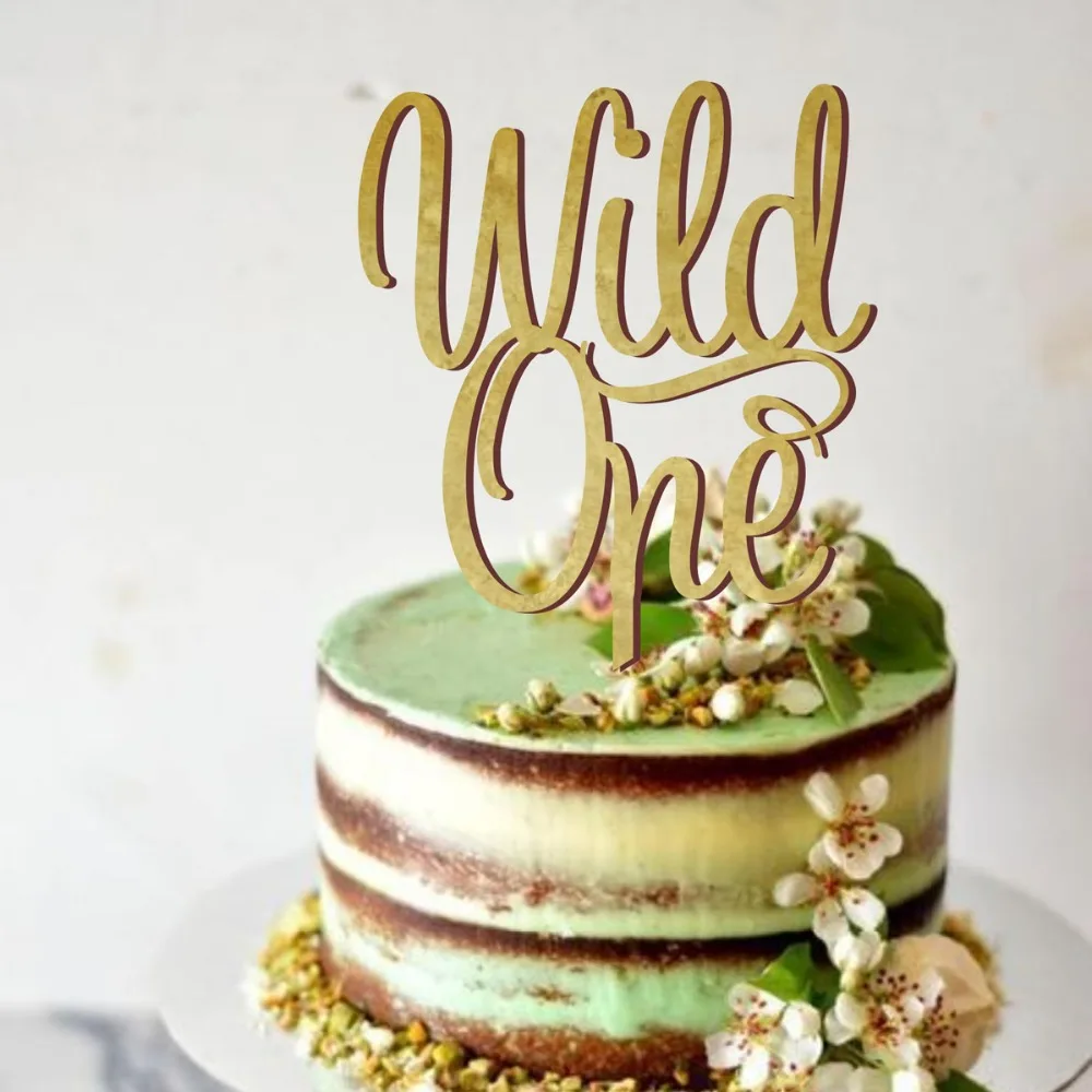 First Happy Birthday Cake Topper, wild one Birthday Party cake topper,  For Child as a Gift ,Unique Cake Topper (2)