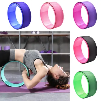 

Professional Yoga Circles Pilates Waist Shape Bodybuilding ABS Gym Workout Yoga Wheel Back Fitness Training Tool