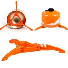 Outdoor camping Gas Stove Tank Bracket Bottle Shelf Base Holder Support Camping Cartridge Canister Stand Camping Accessories
