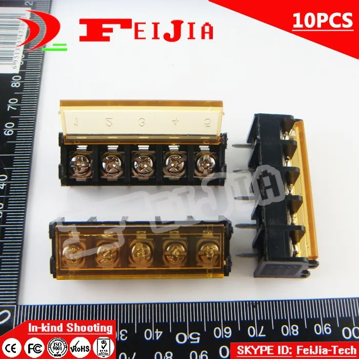 10 шт. HB9500 9.5 5P/HB9500 9 5 мм 5Pin барьер клеммный блок Шаг с крышкой Бесплатная