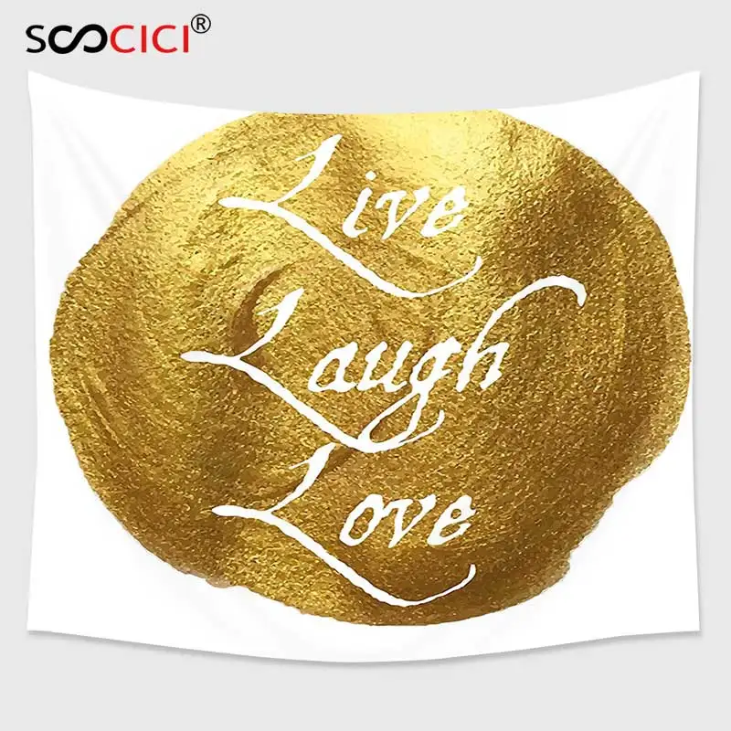 Fine Decor Black Wall Words Quotes Live Love Laugh Design Feature Wallpaper
