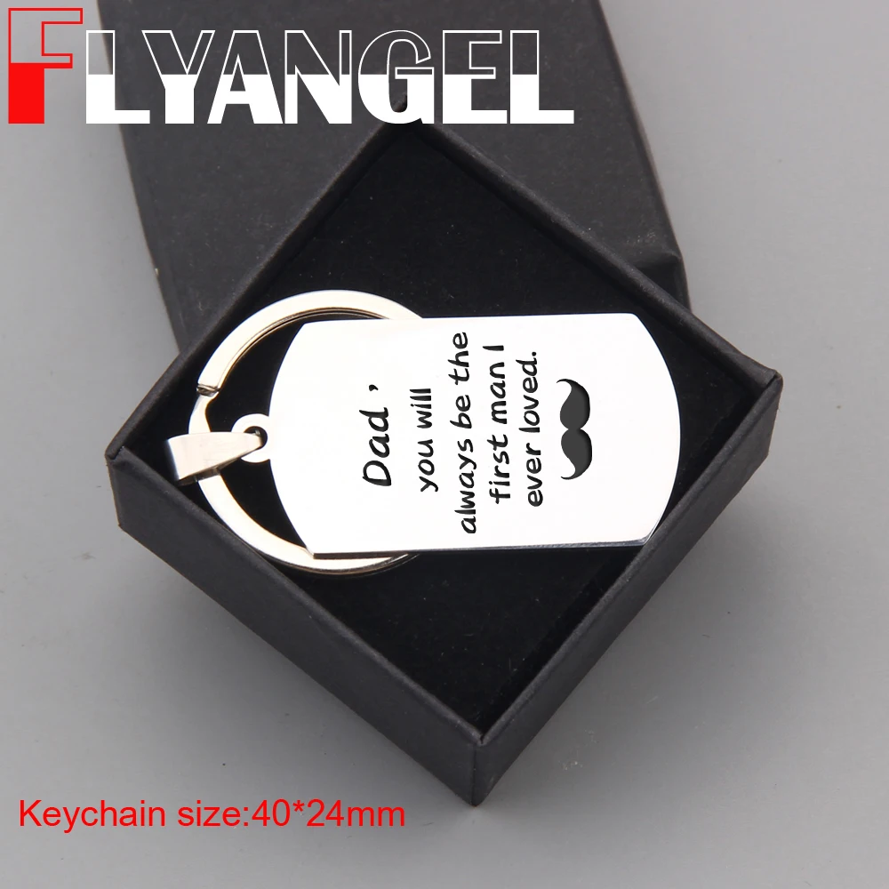 FLYANGEL новый шикарный брелок с гравировкой для папы вы всегда будете первым