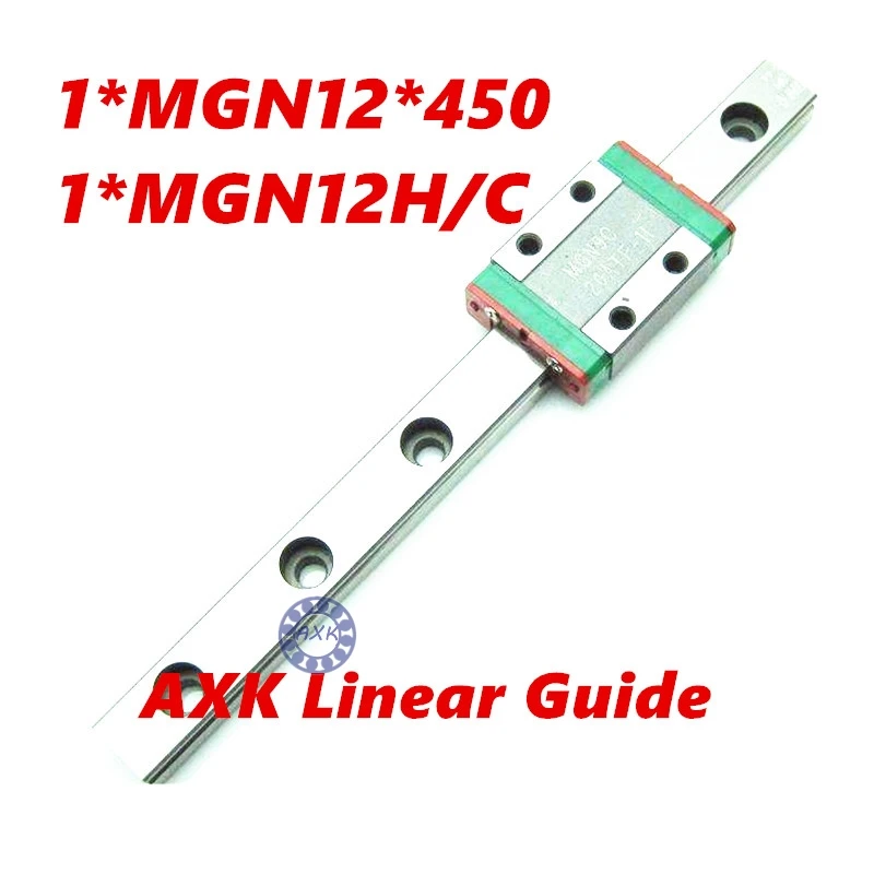 

CNC part MR12 12mm linear guide NEW technology MGN12-L-450mm with MGN12C linear block with nigrescence the surface treatment