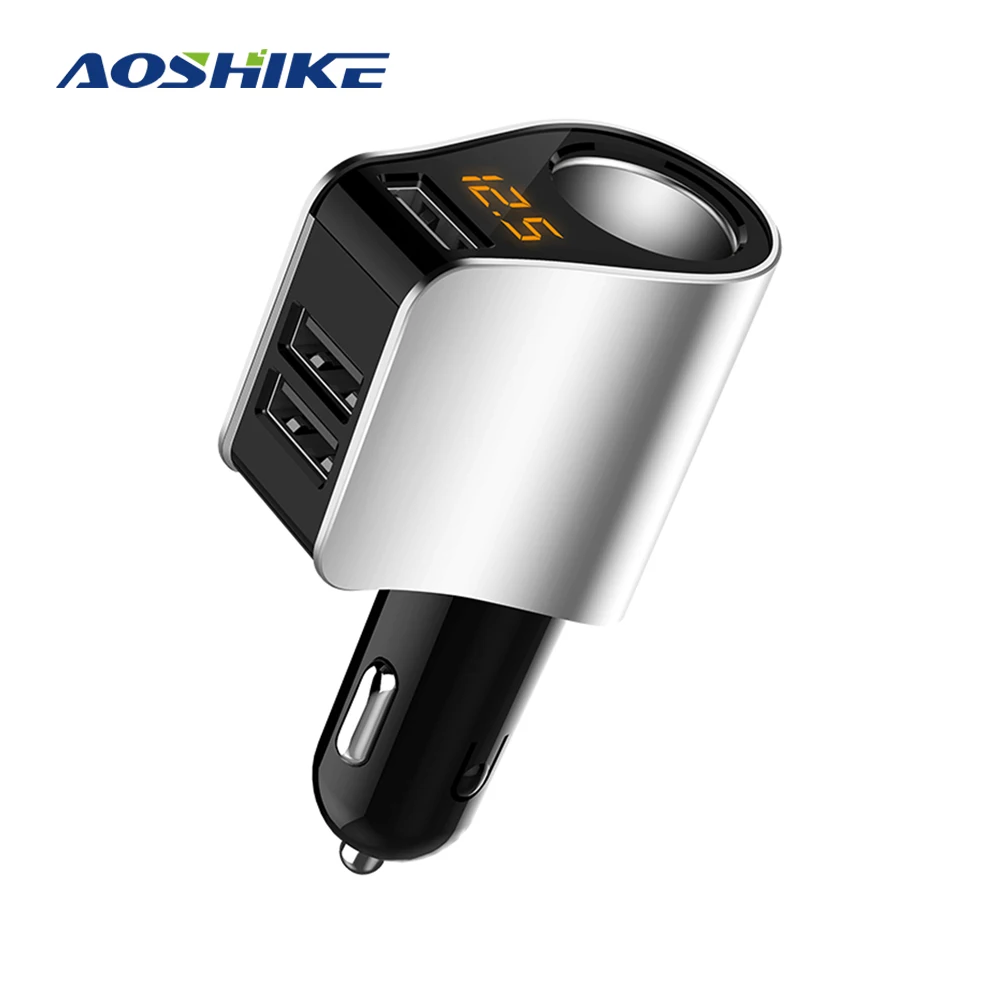 Автомобильное зарядное устройство AOSHIKE 3 1 А три USB зарядного устройства мобильный