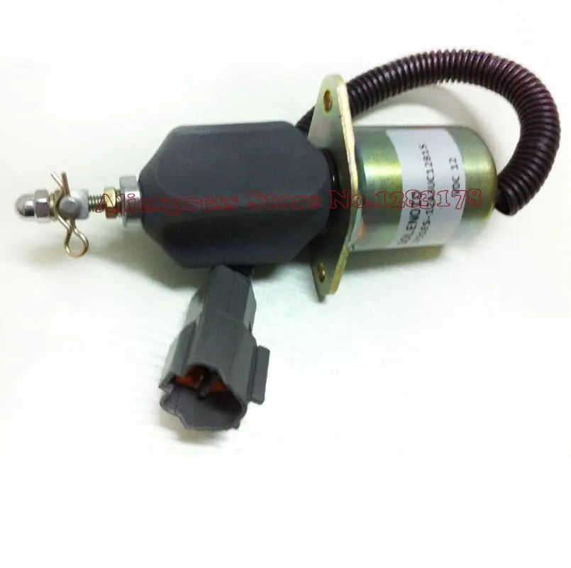 Desligamento de Combustível R60-5 para Yanmar Solenóide Escavadeira Hyundai Motor-rápido Frete Grátis 1751es-12a3uc12b1s 2 Desligamento de combustível solenóide 1751ES-12A3UC12B1S Escavadeira Hyundai