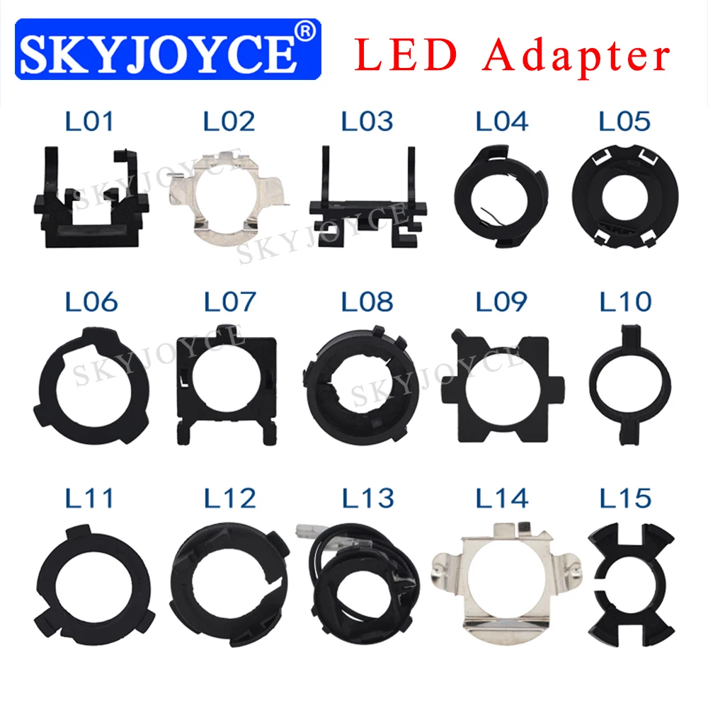 SKYJOYCE 1 пара автомобильный H7 светодиодный адаптер для лампы для фар держатель гнезда база для H1 H7 H11 Светодиодный фонарь H1 H11 H7 светодиодный адаптер автомобильные аксессуары