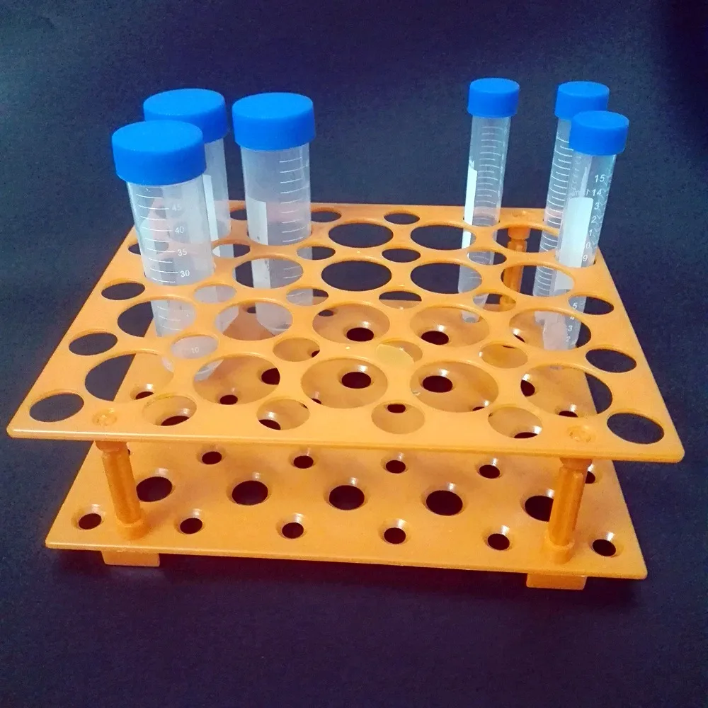 2 piece ,50-Holes ,Detachable Centrifuge Tube Racks with Different size holes Suitable for 10ml,15ml,50ml Tubes