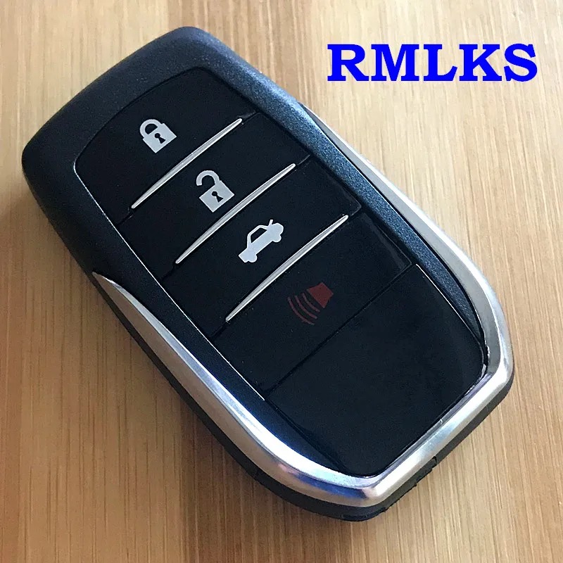 Сменный смарт-пульт дистанционного ключа чехол Fob 3+ 1 кнопка паники для Toyota Highlander Land Cruiser RAV4 автомобильный брелок нерезанное лезвие